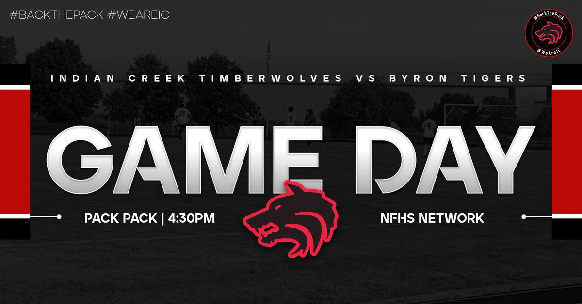 It's #GameDay

⚽ - Boys Soccer vs Byron
🕟 - 4:30pm
📍 - Pack Park
🎥 - buff.ly/3KQ0beq 

#BackThePack #WeAreIC