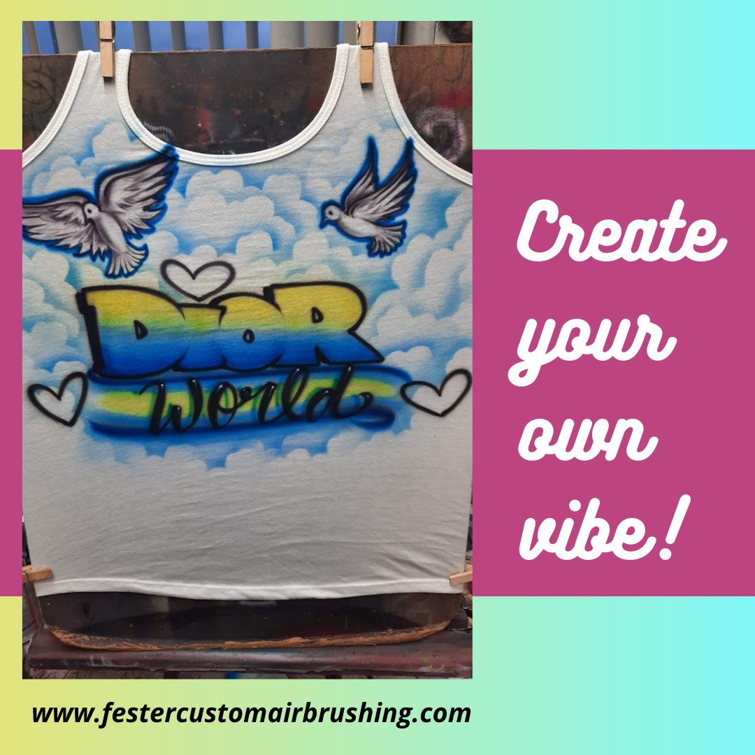 festercustomart's tweet image. Super cute tank tops airbrushed by Fester! 

buff.ly/3YnaOv0

#customclothes #tanktopstyle #airbrushingartist #artistatwork #customapparel  #giftsforkids #giftsforteens #festercustomairbrushing