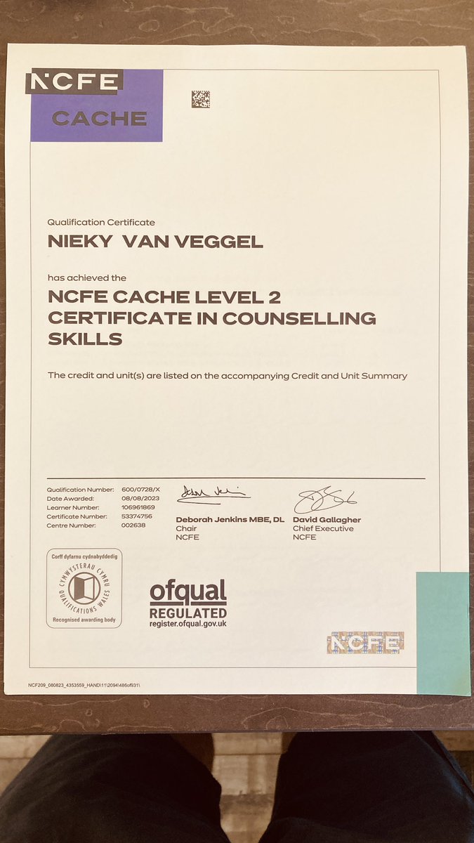 Nieky_vV's tweet photo. Lovely to find this in the post after a camping trip to Wales. New skills added to my #CourseLeader  skill set which will benefit my @WrittleOfficial #AnimalScience undergrads and @AngliaRuskin #aruDocHSC research students. #MentalHealthMatters @WUC_Wellbeing https://t.co/UOevdgsAyq