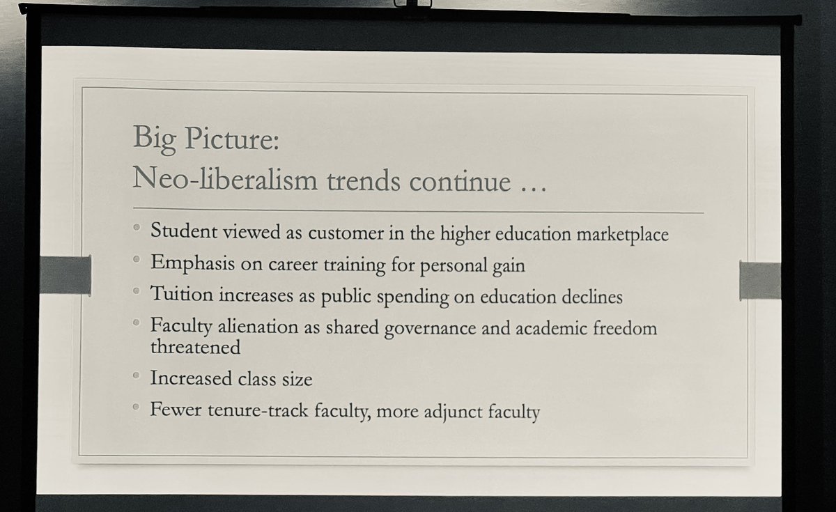 Michel Estefan (@michel_estefan) on Twitter photo Mary Scheuer Senter nailing it in her Mauksch Address at #ASA2023: Neoliberalism has created more (not less) bureaucracy in colleges and universities and made education more (not less) expensive. <a href="/AsaTeaching/">ASA Teaching and Learning</a> Mary Scheuer Senter nailing it in her Mauksch Address at #ASA2023: Neoliberalism has created more (not less) bureaucracy in colleges and universities and made education more (not less) expensive. <a href="/AsaTeaching/">ASA Teaching and Learning</a>