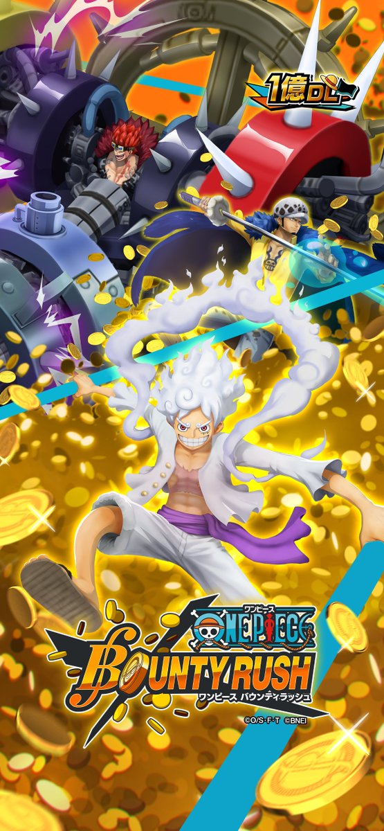 OPBR_official's tweet photo. 【1億DL突破キービジュアル先行公開!!】

1億DL突破を記念して、タイトル画面が新しくなります✨
日頃のご愛顧に感謝の気持ちを込めてiPhone &amp; Android &amp; PC用壁紙、SNS用アイコンをプレゼント！
是非ご利用ください！

#バウンティラッシュ1億DL突破
#バウンティラッシュ
#ONEPIECE https://t.co/lUzEvvfqkX