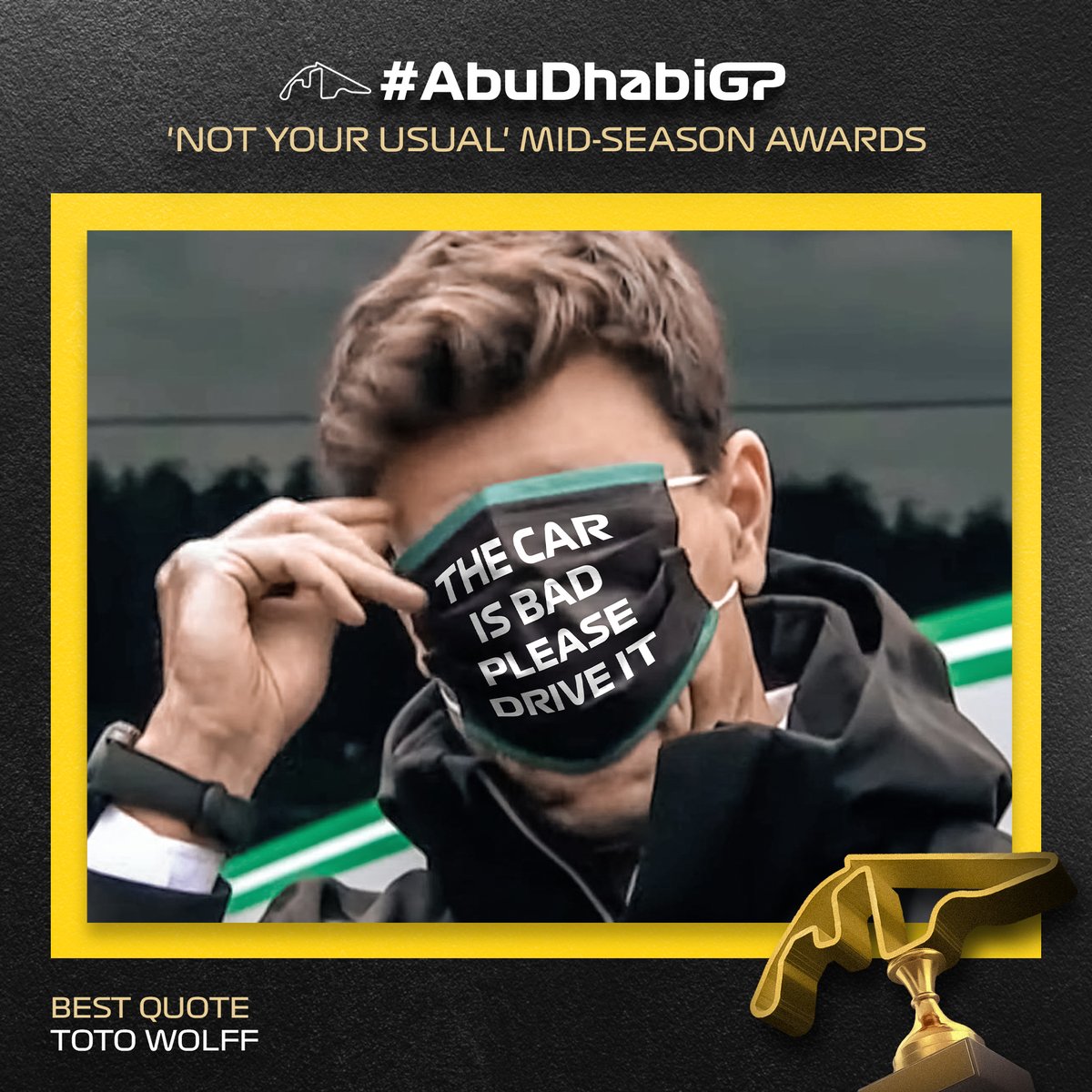 Undoubtedly clinching the Best Quote Award is the one and only 8x #F1 Constructors champion Toto Wolff. 🫡🏆

Words that cut through like a hot knife summing up the entire saga of Mercedes 2023 #F1 season! 💯

#AbuDhabiGP #MidSeasonAwards #F1 #Formula1 @F1 @mercedesamgf1