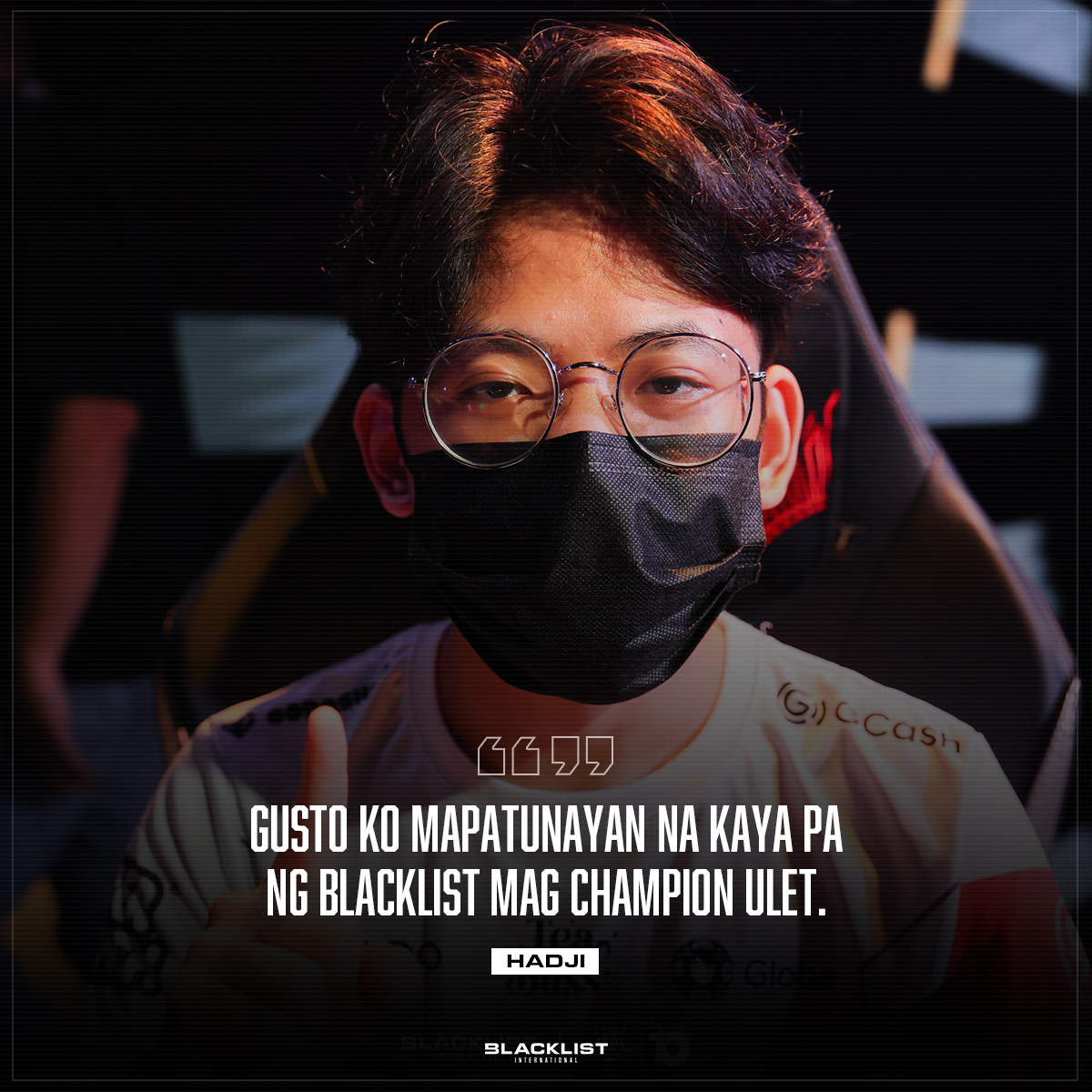 BLACKLISTINTL's tweet photo. "I want to prove that Blacklist can be champions again."
—Hadji

The KDA Machine makes his return, and he has one goal in mind.

#BackToOne | #MPLPH https://t.co/AiPbLduYbC