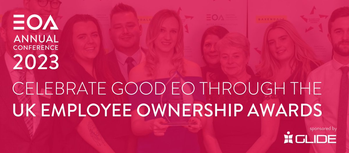 EmployeeOwned's tweet photo. LESS THAN 3 WEEKS LEFT to nominate your business or colleagues for the UK Employee Ownership Awards 2023.
Categories include:
-EO Transition of the Year
-EO Rising Star
-Employee Owner of the Year
-EO Business of the Year
Apply 👉 https://t.co/aRmdQOOmzC https://t.co/Mzai95Ivab