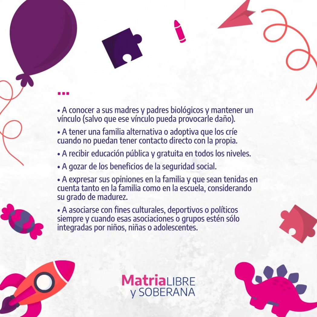 Día de las infancias!
Niñas, niños y jóvenes tienen derechos. Es importante conocerlos, respetarlos y preservarlos.
Por infancias felices, libres de violencias y abusos y con derechos. 
<a href="/BrujaVolando/">Vanina Cortijo</a> <a href="/CaroBeless/">Caro Belen</a>
<a href="/aida_gotlib/">aida gotlib</a>
<a href="/angela_oyhandy/">Angela</a> @FiloPetix <a href="/CarolinaFrachia/">Carolina Frachia</a>
@ver.studio
