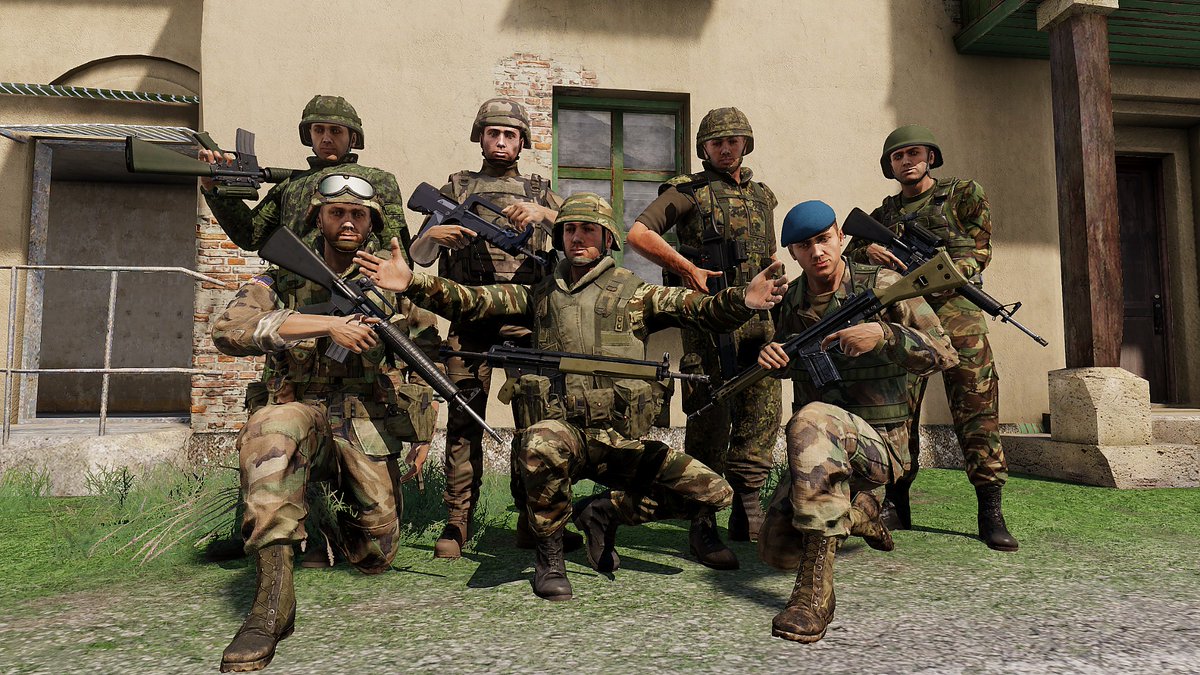 FallTry45's tweet image. Kosovo Force 1999
Can you guess all nationalities of these soldiers in this picture?

#arma3
