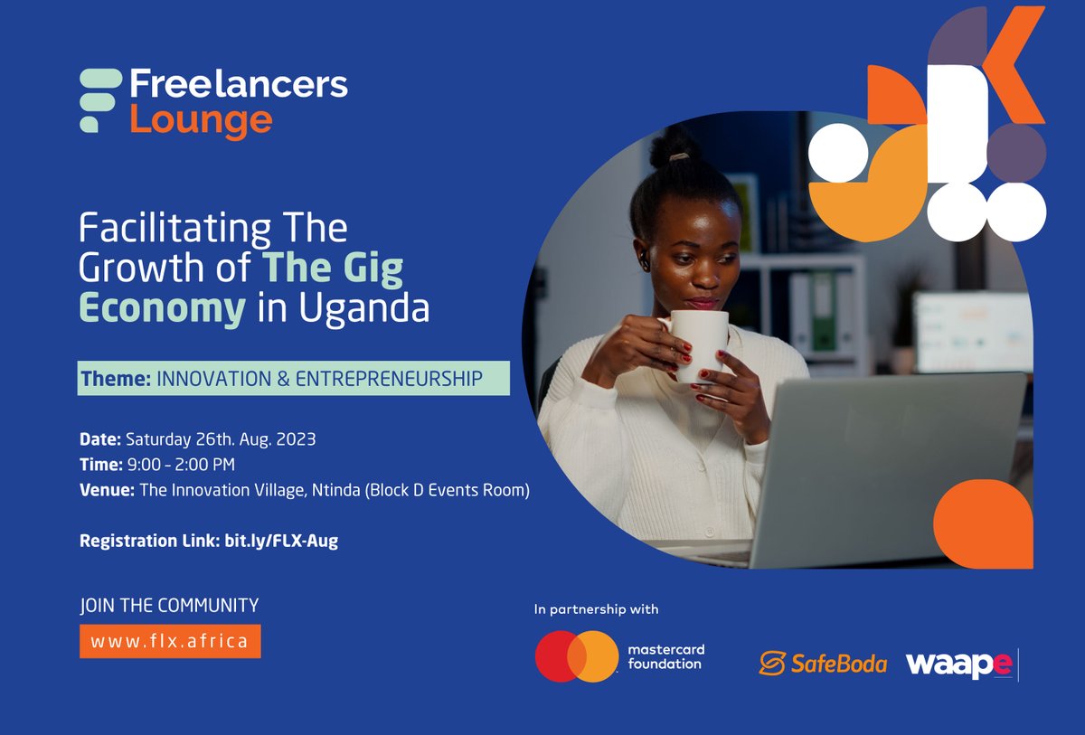 If you missed last month's #FreelancersLounge, brace yourself for this Saturday, Aug 26th, 2023, at Block D event room, 9:00 am - 2:00 pm! 

We are empowering innovation and celebrating entrepreneurship while creating a platform for freelancers, youth, and startups to network,