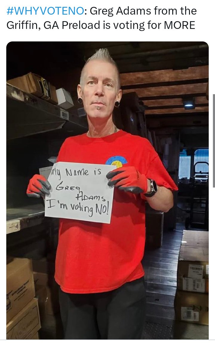 BrJoeBalkis's tweet photo. #sob, the #MarblePalace &amp; their minions are trying to push the concessionary #upsContract. But #members are fighting back. We need to Stop them moving the #Teamsters backwards. We need to get out the #VoteNo in the barns &amp; online as we approach the deadline. Vote No &amp; organize it https://t.co/QDS6U1w8vD