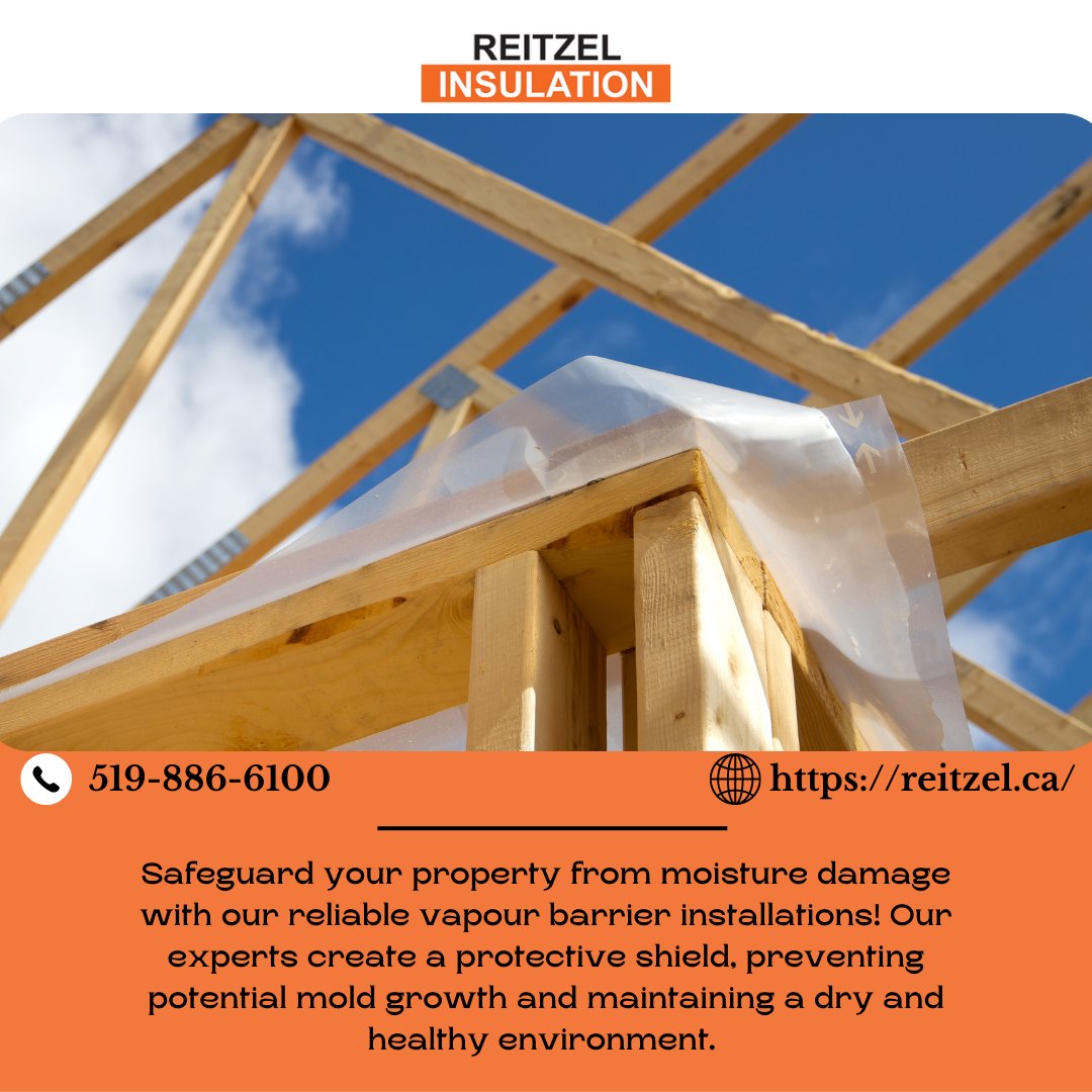 reitzelinsulate's tweet photo. Vapour Barrier:

Safeguard your property from moisture damage with our reliable vapour barrier installations! Our experts create a protective shield, preventing potential mold growth and maintaining a dry and healthy environment. https://t.co/6qPYO8O42b