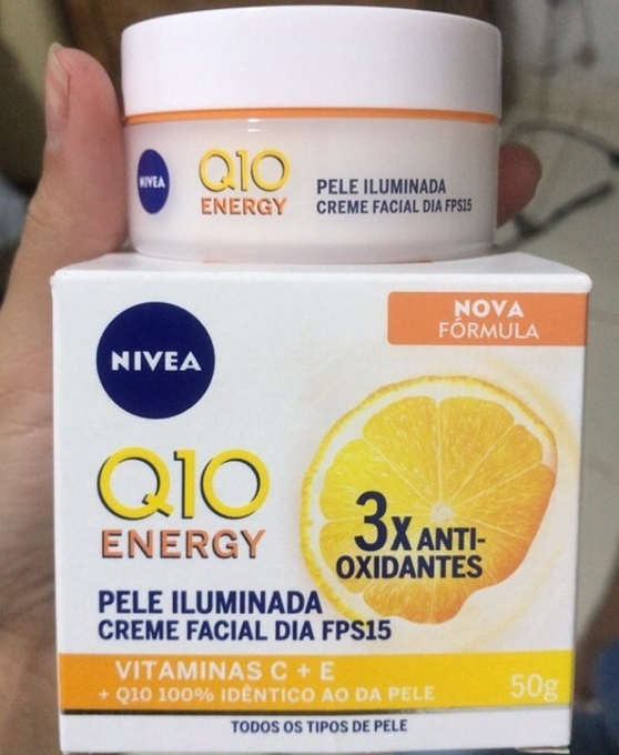 NIVEA Creme Facial Antissinais Q10 Energy Dia FPS 15 50g