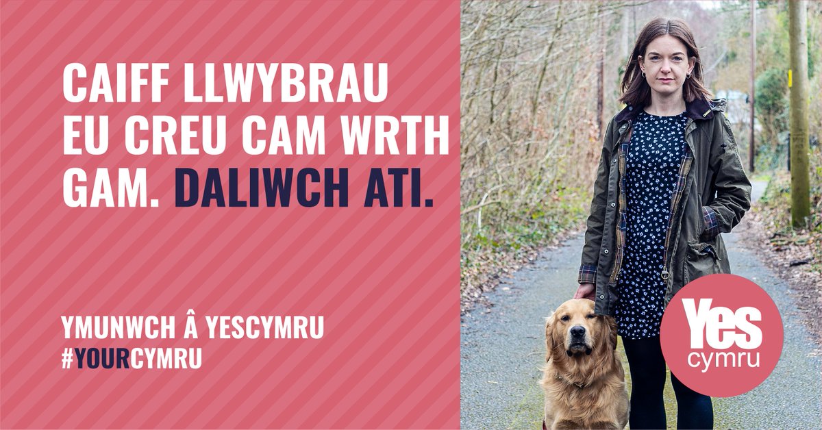 YesCymru's tweet image. Nid dros nos y daw Cymru'n wlad annibynol. 

Dyfalbarhad - hwnna ydy o!  Dal ati'n ddiramant, yn ddigyfaddawd dydd ar ôl dydd ar ôl dydd!  

'Cerddwn ymlaen! '

#Annibyniaeth #CymruRydd