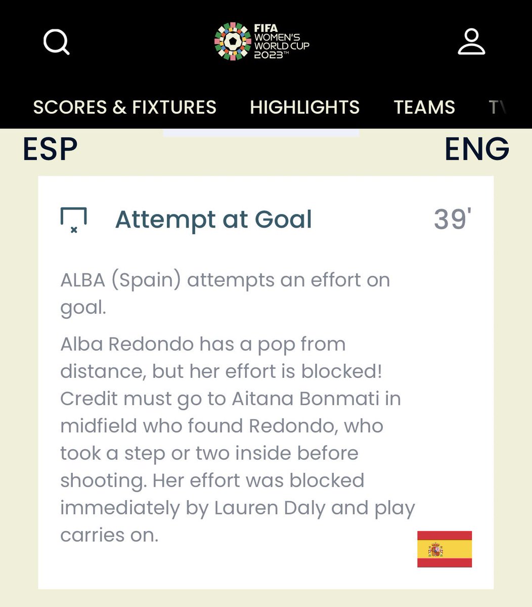 ValueBetSpotter's tweet photo. Even FIFA’s official site confirmed it was a shot. Opta refusing to add it. I wonder why. 

You need to set up the appeals system @Bet365.

You are costing people millions through sheer incompetence. https://t.co/DEleB7Y0wj