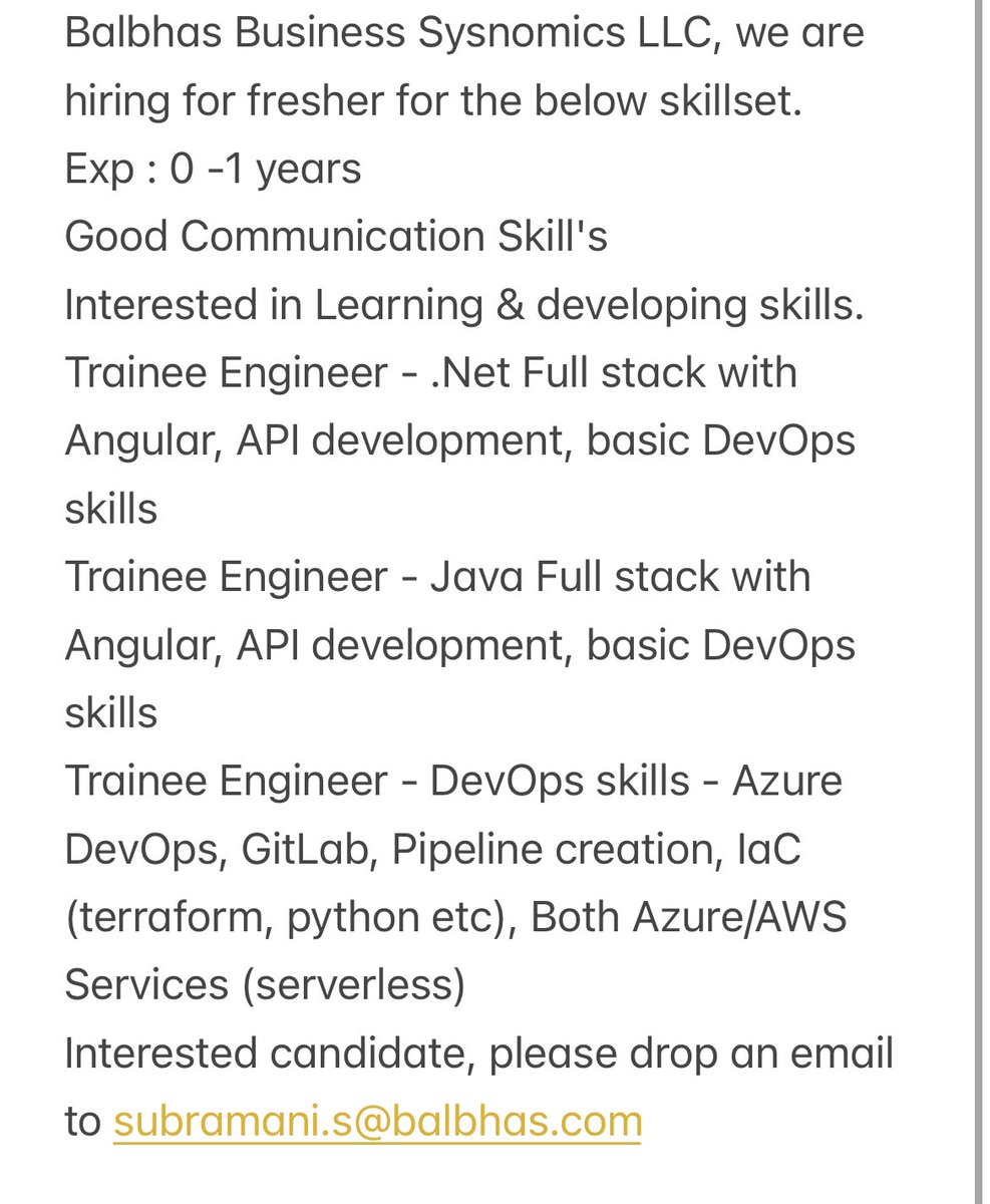 Kumarsivesh111's tweet image. Freshers 👇👇