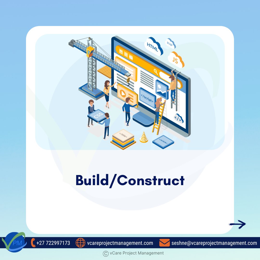 vCare_official's tweet image. 4(7) Build /Construct

#projectrequirements #projectlifecycle #requirementsgathering #pmi