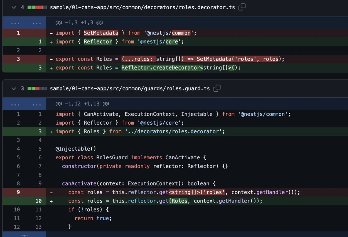 kammysliwiec's tweet photo. 🎉 strongly typed decorators just landed in v10.2.0 @nestframework https://t.co/4EQ1Z04YaB
