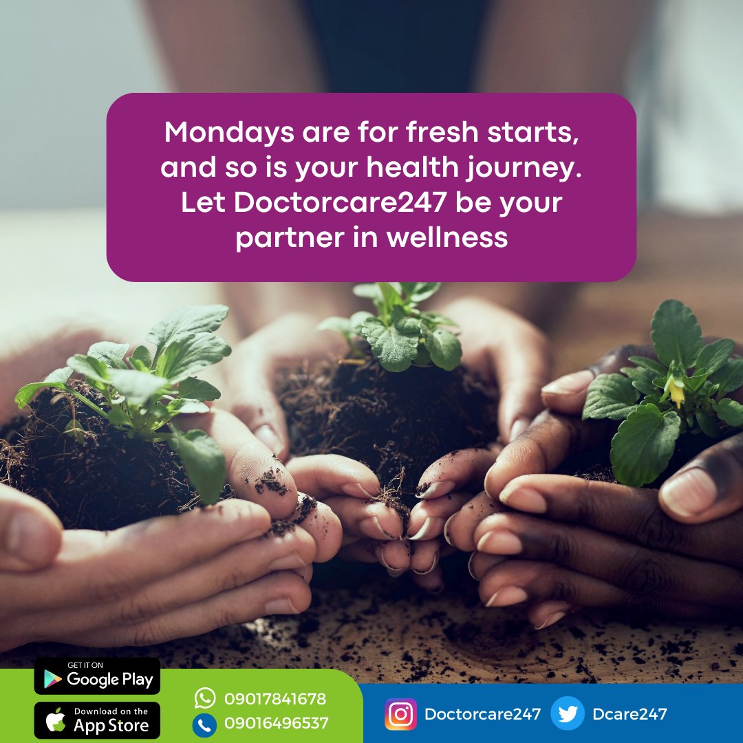 DCare247's tweet photo. Start the new week with a fresh perspective and a commitment to your well-being.
Let Doctorcare247 guide you on your journey to better health. Your health is in your hands.
#MondayMotivation #WellnessPartner #DoctorCare247 #Digitalhealthcare https://t.co/LUyAsIPIG7