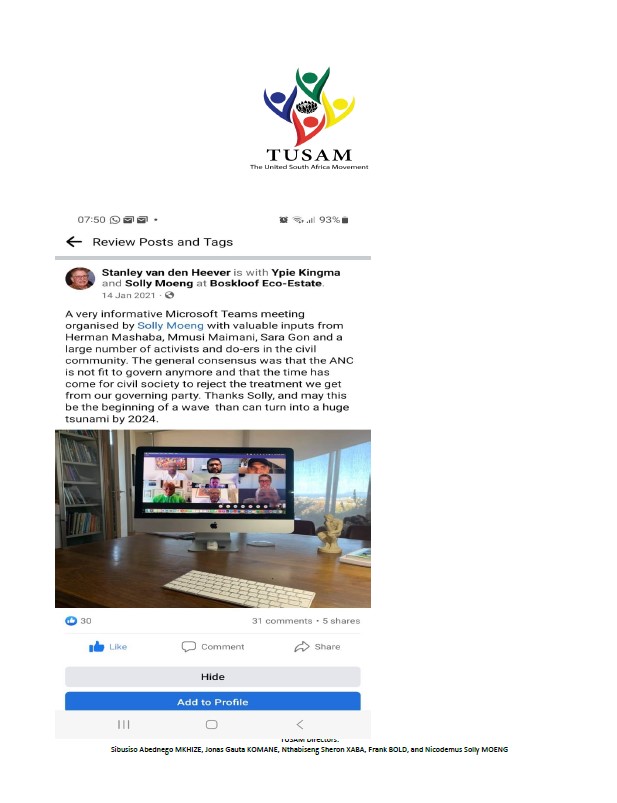 The United South Africa Movement - TUSAM tweet media