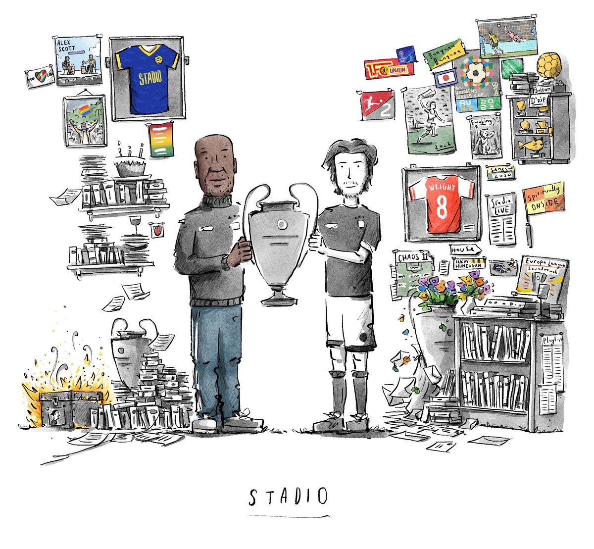 Jacob Stack (@jacobstackart) on Twitter photo And now belated happy 4th birthday <a href="/stadio/">Stadio</a> ! Looking forward to this season's listening, and chaos.. just when we thought we knew what this was
Cheers <a href="/Okwonga/">Musa Okwonga</a> <a href="/ryanhunn/">Ryan Hunn</a> and the <a href="/WrightysHouse/">Wrighty's House</a> family
Ye are mighty And now belated happy 4th birthday <a href="/stadio/">Stadio</a> ! Looking forward to this season's listening, and chaos.. just when we thought we knew what this was
Cheers <a href="/Okwonga/">Musa Okwonga</a> <a href="/ryanhunn/">Ryan Hunn</a> and the <a href="/WrightysHouse/">Wrighty's House</a> family
Ye are mighty