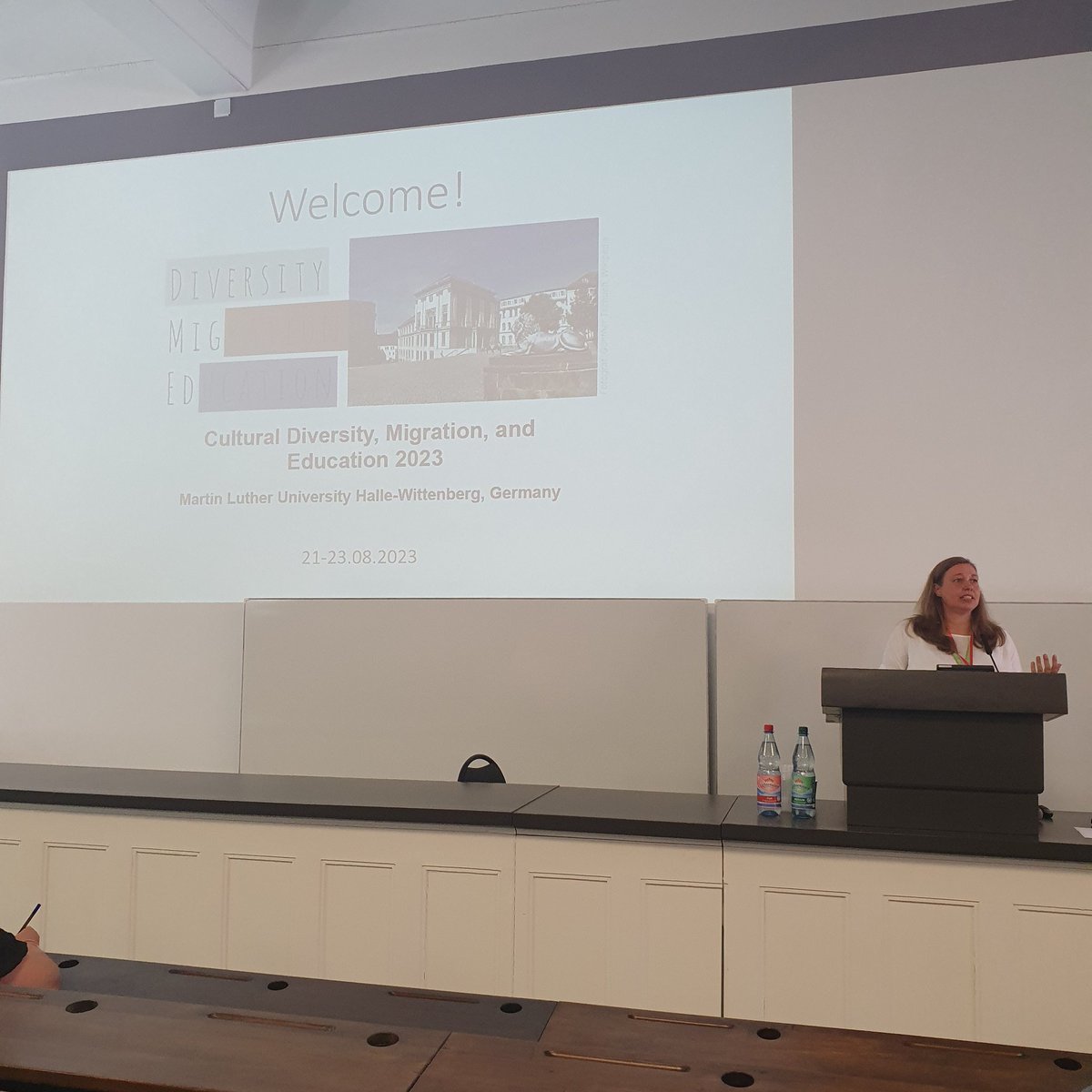 EduPsy_CS's tweet photo. 📣 #CDME23 has officially started! With opening speeches by organizers Prof. Maja Schachner, @LindaJuang &amp; @lina_alhaddad,  warm welcomes by Prof. Jörg Dinkelaker and Prof. Christine Fürst representing our hosts @UniHalle, and a fascinating first keynote by @ProfTinaMalti. https://t.co/krgmtpphFN