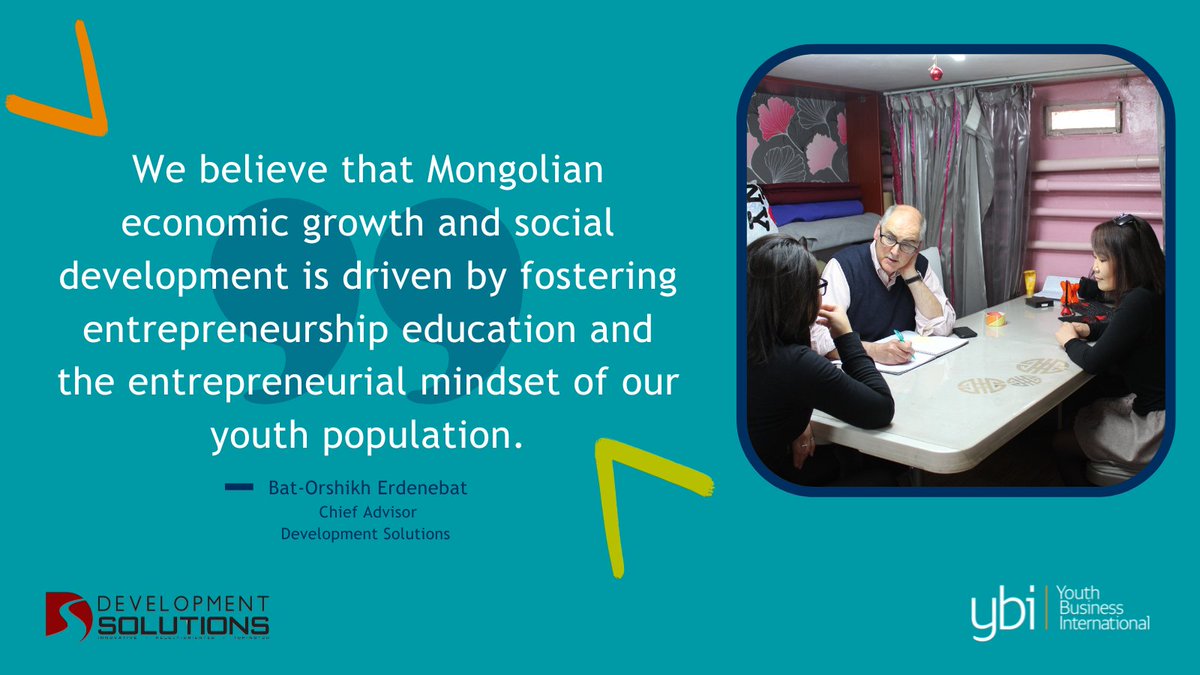 By fostering youth #entrepreneurship and providing valuable learning and training opportunities to young #entrepreneurs, our member <a href="/dsmongolia/">Хөгжлийн Шийдэл</a> supports economic growth and social development in Mongolia.

Learn more about the brilliant work they do: youthbusiness.org/member/develop…