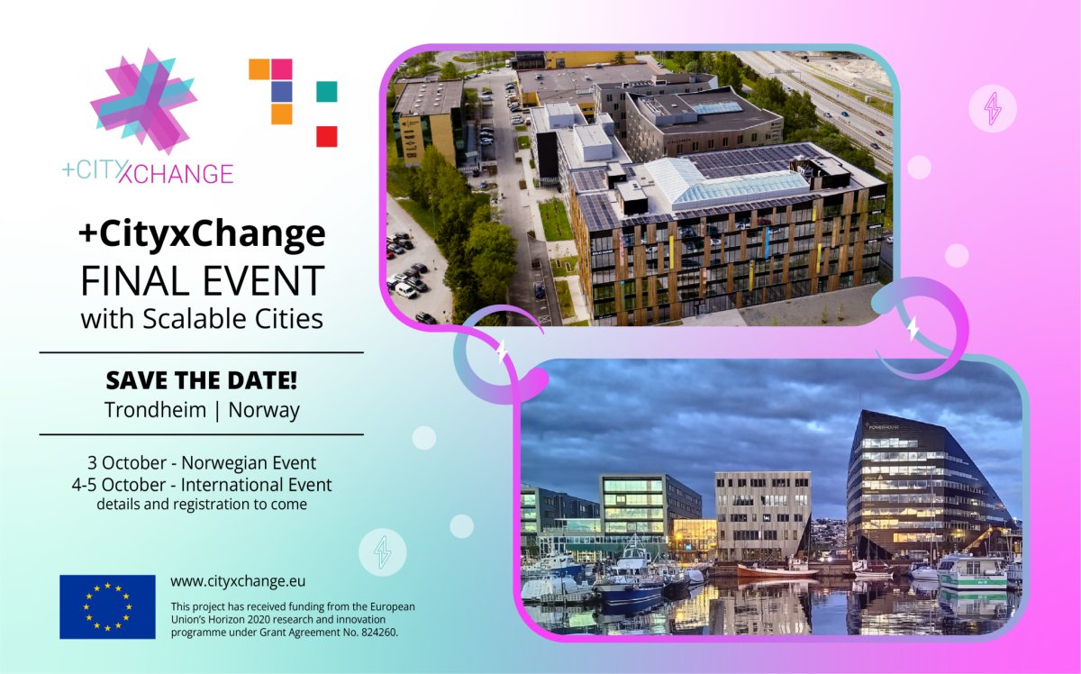 📣Register now! Join the +CityxChange Final Event on 3-5 Oct in Trondheim. Explore Positive Energy Districts and experience of project cities. Don't miss out on these insights! 🗓️Register by Sept 15 ➡️cityxchange.eu/upcoming-cxc-f… #EUSmartCities