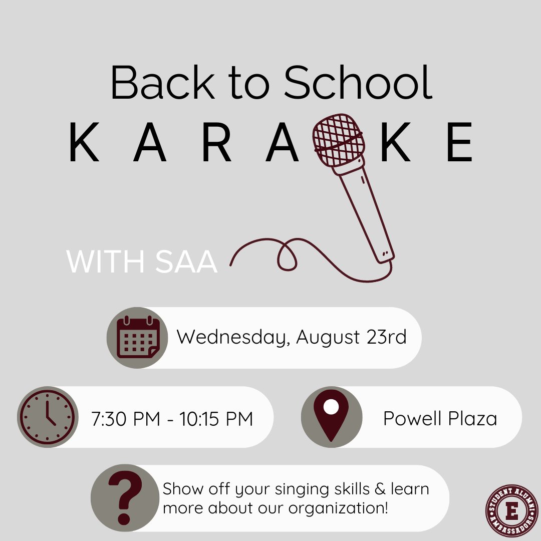 The start of a new semester means karaoke is back! Warm up your singing voice &amp; bring friends to celebrate back-to-school karaoke with us this Wednesday. We can’t wait to see you there🎤