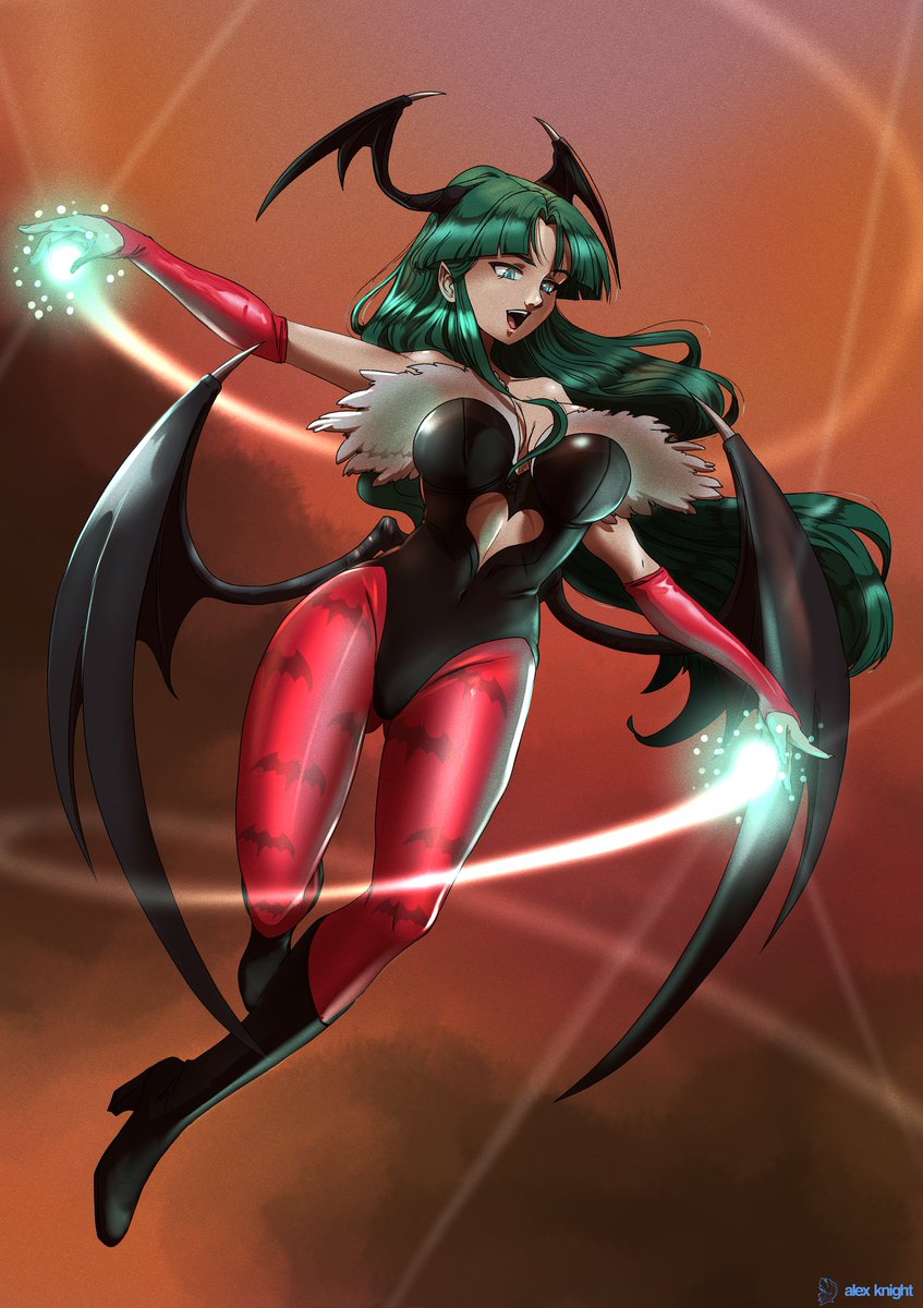 AlexKnight_'s tweet image. Morrigan Aensland, sexier as ever #morrigan #Darkstalkers