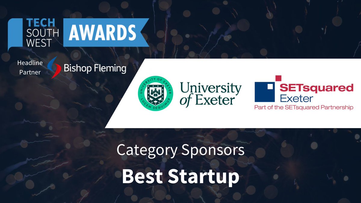 We are delighted to have @UniofExeter Digital and @SETsquaredExe supporting the Tech South West Awards as co-sponsors of the #BestStartup Award. This award celebrates the early stage organisations breaking through and shaking things up in the region. lnkd.in/dc9GFpEY