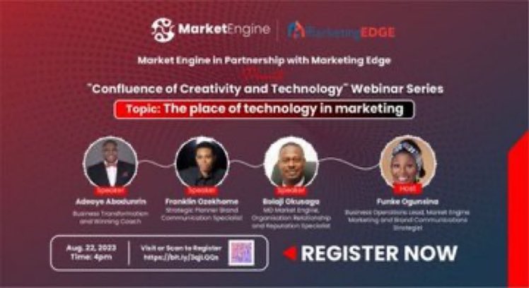 pentium_me1's tweet photo. Make it a day at the #MarketEngine webinar tomorrow at 4 o'clock themed "Confluence of creativity and Technology" is undoubtedly a great chance to succeed. @marketengine https://t.co/7arSwQRhQm