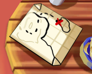Ninjanick2_PPW's tweet photo. Parrot Party World theories #2:

In the Explorer's Inn a map can be seen laying on the table, if you look closely at this map you can see the iceberg with a red x on the side.

In my opinion the iceberg also kind of looks like the flipped CP iceberg. (1/2)

#PartyParrotWorld #PPW https://t.co/vDMXu216Wm