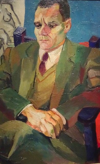 Daniela60305637's tweet photo. "Alberto Moravia" ritratto da Renato Guttuso, 1940, fa parte dei ritratti politici #antifascisti.
Guttuso è un pittore #neorealista, ossia sempre rivolto verso le masse popolari della sua Sicilia.
È anche un #esponente del PCI, che ritiene il partito più vicino alle sue istanze❤️ https://t.co/UZU3EVl0YB