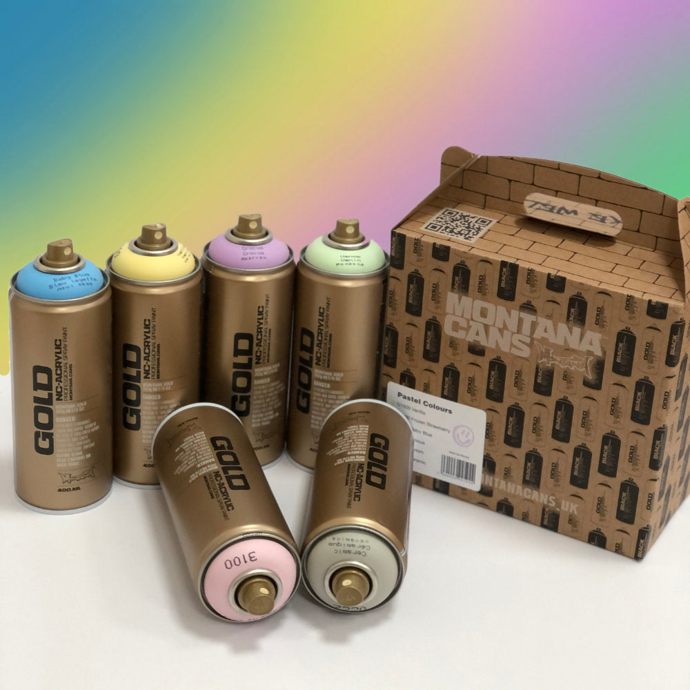 💰 Looking for a steal? MontanaGOLD Acrylic Spray Paint 400ml Box Set of 6 Pastel Colours is now selling at £49.96 💰
👉 Available in-store or online 👈
 Buy Now shortlink.store/xkngyeznjjsg