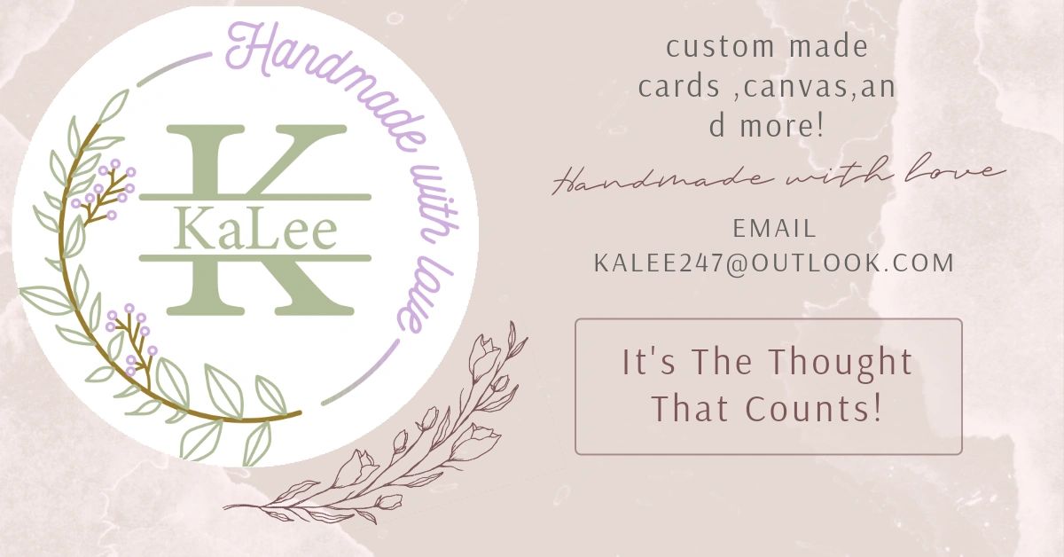Before purchasing from Kalee, please send us the details you want to put on your cards, glasses and more by email to us kalee247@outlook.com
#craft #cards #canvas #drinkingglasses #handmade 

kalee.co.uk