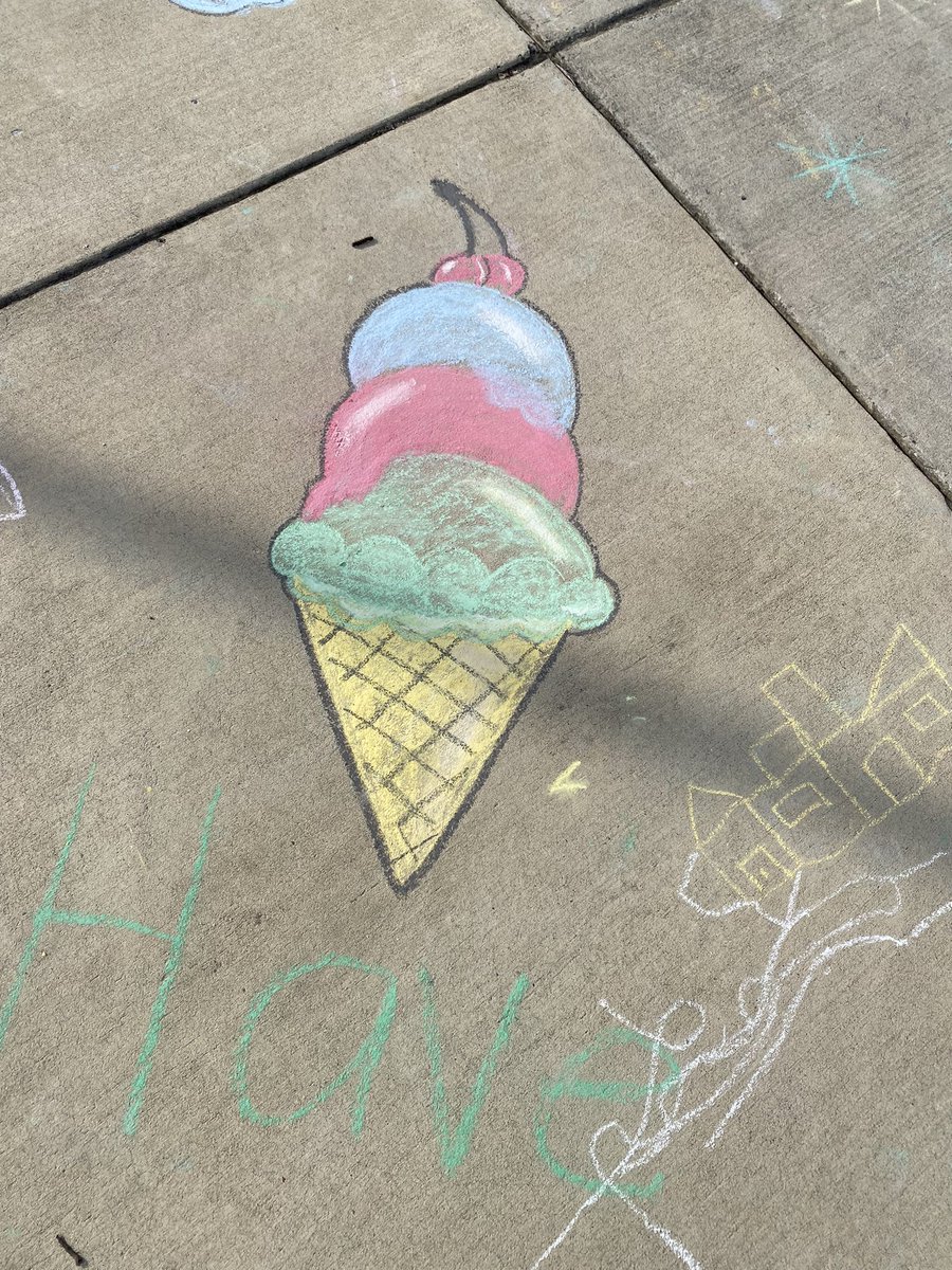 WestridgePRIDE's tweet photo. @PWCSNews  @WestridgePRIDE  The WRES PTA spent part of Sunday writing encouraging and welcoming messages on the school sidewalk. https://t.co/uP0tEzflcN