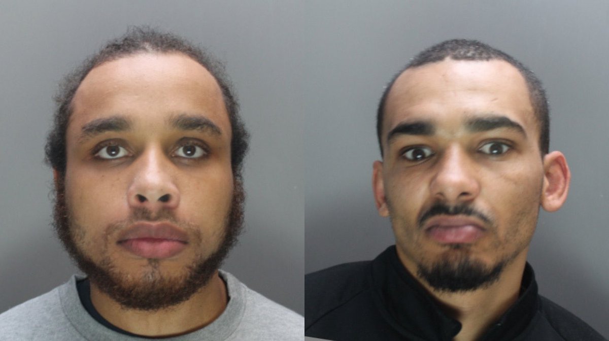 Tyrone Dean (left), 24, & Louis Parkinson (right), 26, who where responsible for stabbing 3 members of the public in a phone snatch in Oct last year on Bishopsgate, where both jailed for 12 years each by the Inner London Crown Court, live footage here: youtu.be/cFADycVQTZI?si…