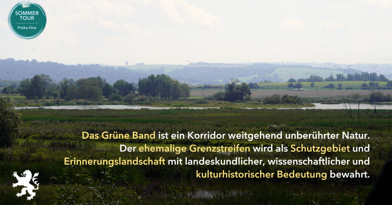 UmweltHessen's tweet photo. Vereint für Naturschutz und Erinnerungskultur - @PriskaHinz, @SteffiLemke (@BMUV) und Thüringens Staatssekretär Dr. Burkhard Vogel (@UmweltTH) haben heute das Grüne Band besucht. Seit Januar 2023 hat Hessen das Grüne Band als Nationales Naturmonument ausgewiesen. @bund_net