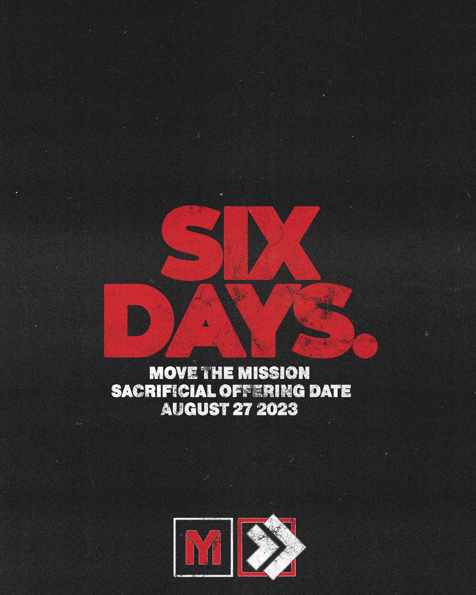 UPCIYouthMin's tweet photo. 6 days until the Move The Mission sacrificial offering date on August 27th!
#MoveTheMission https://t.co/7biORDDeAl