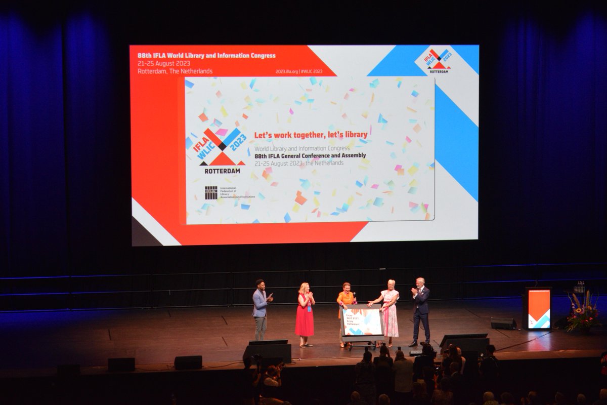 iflawlic's tweet photo. 🥳Missed the #WLIC2023 Opening session? No worries! 

📺You can now catch up on all the valuable insights and inspiring moments via #IFLA YouTube channel: https://t.co/oSomBtcYW2 https://t.co/Q98lcJWbco