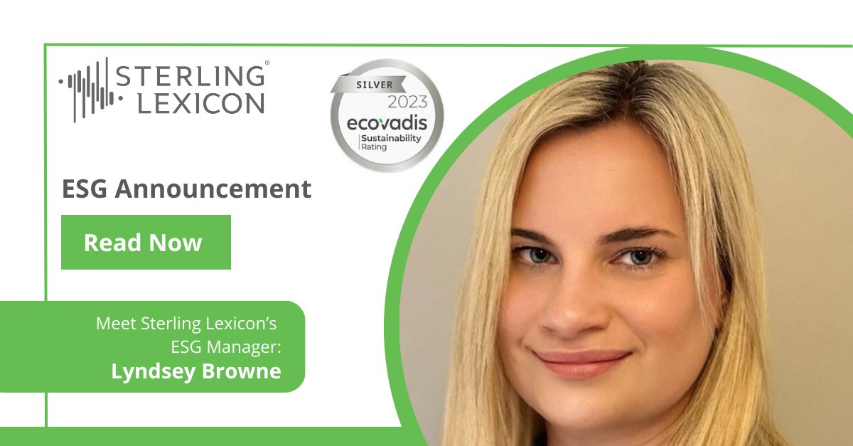 Meet Sterling Lexicon's ESG Manager: Lyndsey Browne.

We asked her to share some valuable observations about what she’s learned and what she sees for the future.

Read More hubs.la/Q01_wKmw0