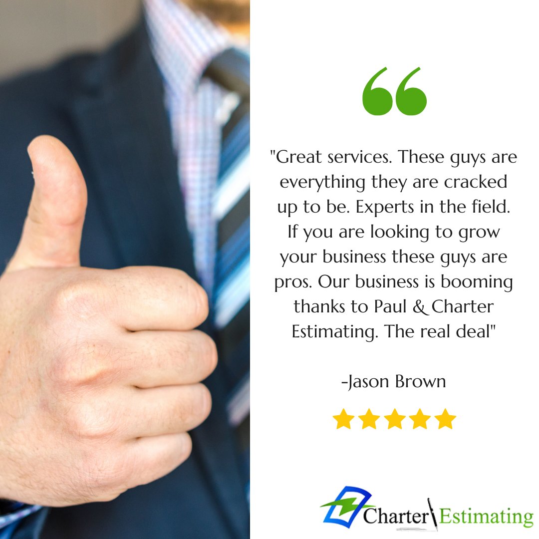 charterestimate's tweet image. Thanks for the review, Jason!
buff.ly/3YvJvPj 
.
.
.
#charterestimating #electricalestimating #reviewus #customerreview