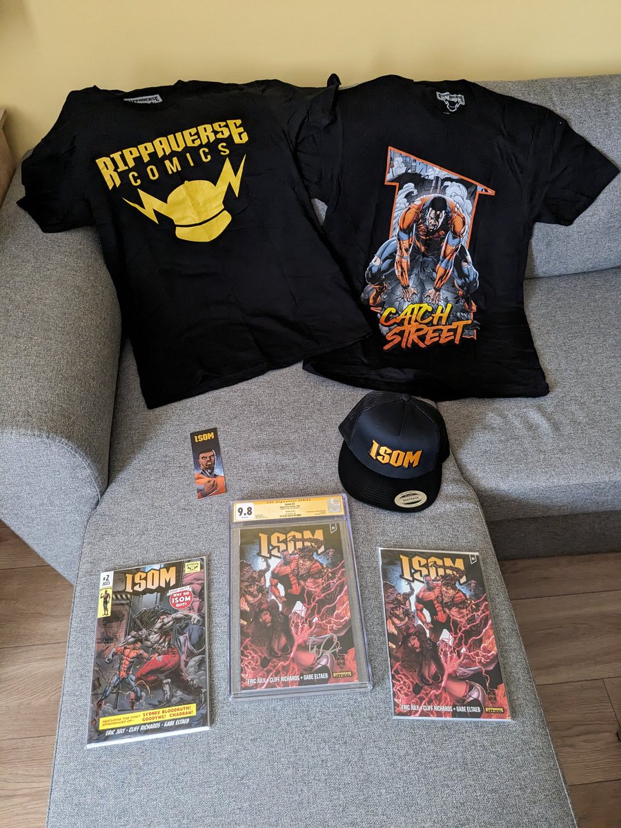 Tinkernetic's tweet photo. #Isom2 order just arrived. Thank you @EricDJuly and @TheRippaverse team!  #Rippaverse #Isom #WeWillWin #comicbooks https://t.co/rM5b5Fcnt8
