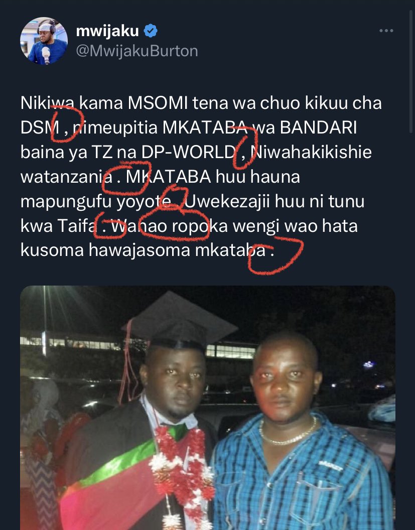 EduTalkTz's tweet photo. Msomi wa @UdsmOfficial 👏🏿👏🏿👏🏿👏🏿👏🏿👏🏿! https://t.co/bhDEogqlUD