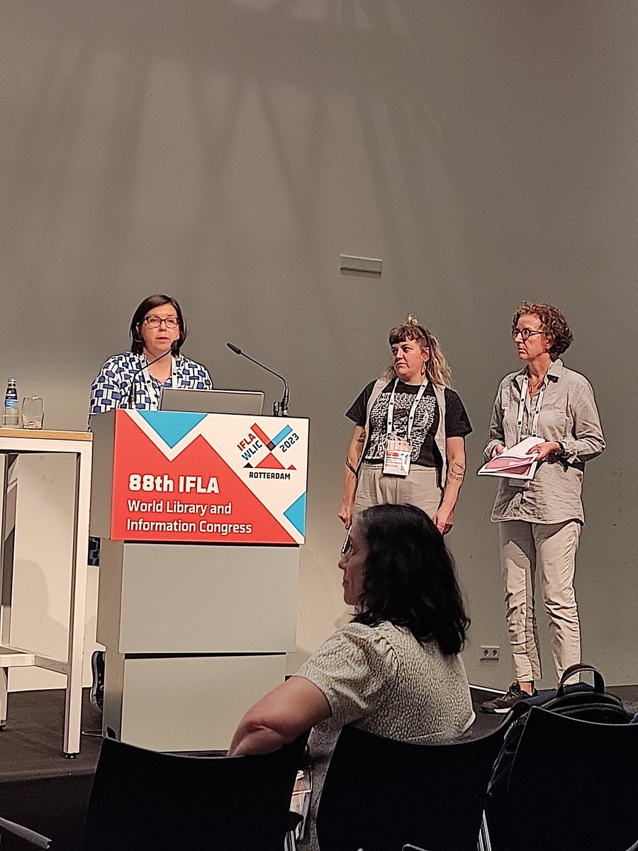 IFLASubj's tweet photo. We just started our Open Session titled Identifiers for Identities: Rectifying the (Mis)Representation of Demographic Groups at @iflawlic @IFLASubj https://t.co/N9IXZf3vt5