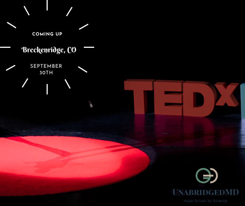 UnabridgedMD's tweet photo. I have found  that, although western medicine is extremely powerful, there is a lot more that is involved for full healing.  I am so humbled and excited to be one of the speaker at the 2023 TEDx in Breckenridge and share my big idea.
#UnabridgedMDTedX https://t.co/dn6lj2bMdz