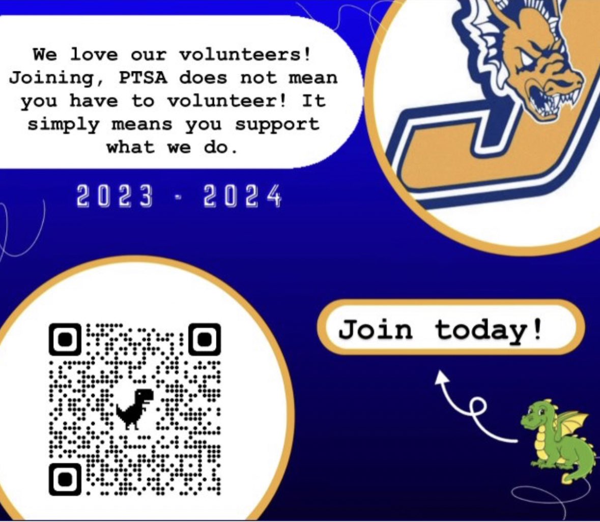 Calling all Dragons! Please support our community via PTSA. Thank you in advance! #gobigblue #jeffersondragons #tampa