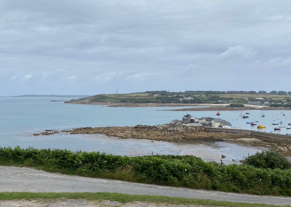 Scillycelebrate's tweet photo. What a lovely  place  for a wedding. Congratulations and all best wishes to Sam and Laurance, who tied the knot in early July on the ramparts of Star Castle with its gorgeous outlook. https://t.co/DUsXhUEEpK