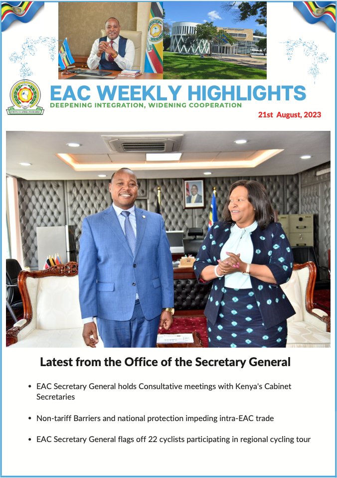 jumuiya's tweet photo. 🆕 Catch the latest from the Office of the EAC Secretary General @pmathuki

🔽 Download Link: https://t.co/JdJkcUB8L1

@EA_Bunge
@EACJCourt https://t.co/ossYPQpeiO
