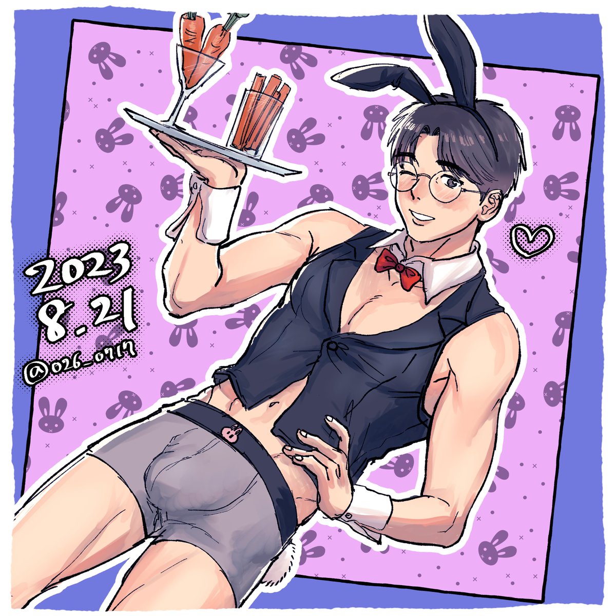 バニーの日👯の👓くん🐇 