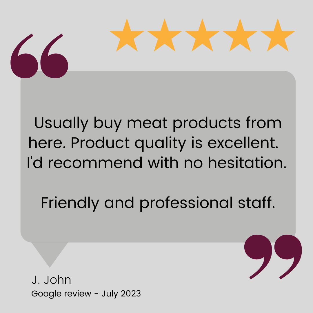 We are confident you can't beat the quality of our meat. And it seems like another lovely reviewer agrees with us!😊If you haven't tried our Roves-reared meat yet, then why not pop in to the Farm Shop or check out our online store: rovesfarm.co.uk/store-front/ #farmshop #butchery