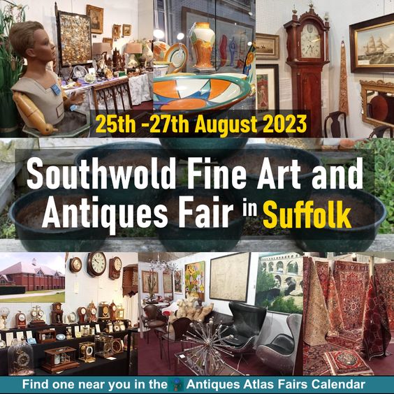 Lomax Summer Southwold Antiques Fair 25th -27th antiques-atlas.com/antique_fair/l… Stand-fitted indoor fair. Click link👆 for more details Lomax Antiques Fairs @LomaxFairs @StFelixSch #antiques #antiquefair #Suffolk